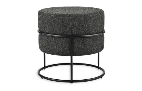 Colombo Stackable Ottoman by SohoConcept - Boucle Black Fabric.