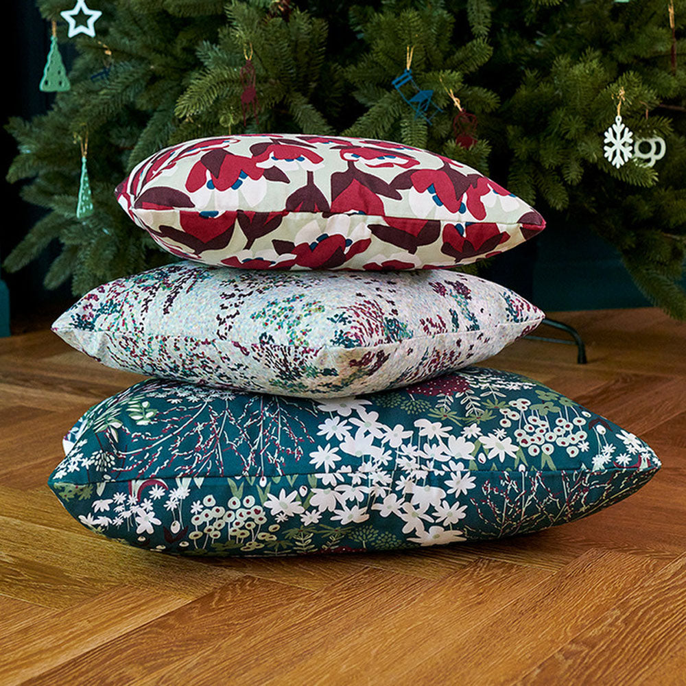 Bouquet Sauvage Pixels Outdoor Cushion by Fermob, showing bouquet sauvage pixels outdoor cushion in live shot.