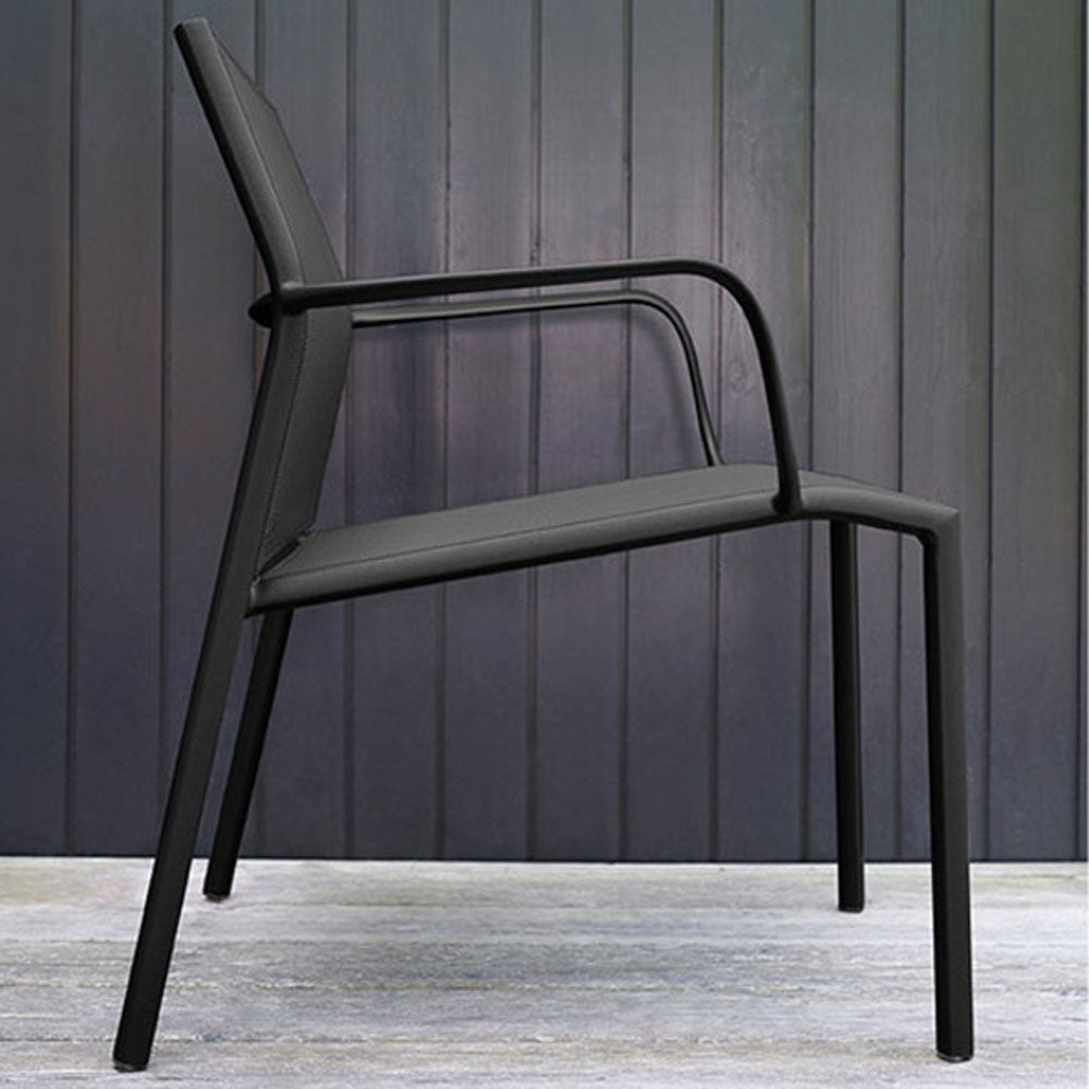 Cadiz Low Armchair (Set of 4) by Fermob, showing cadiz low armchair (set of 4) in live shot.