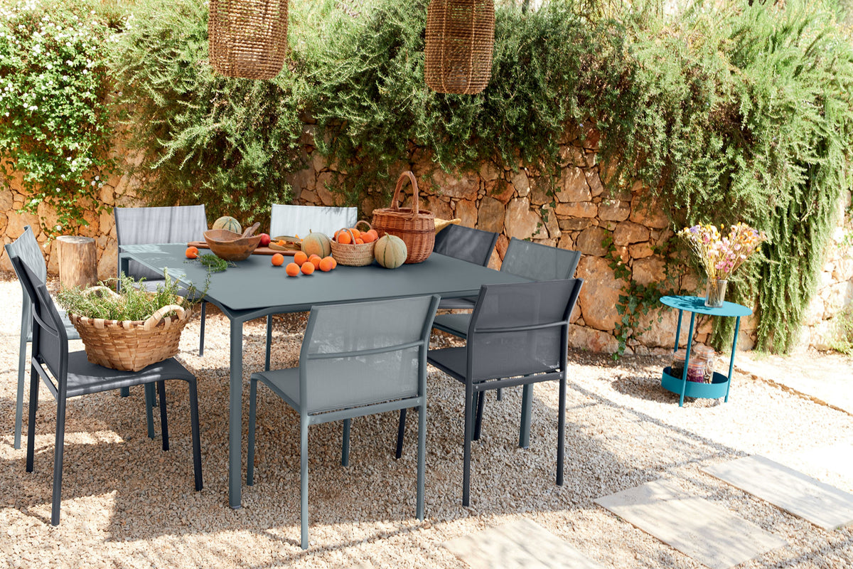 Cadiz Side Chair by Fermob, showing cadiz side chair in live shot.