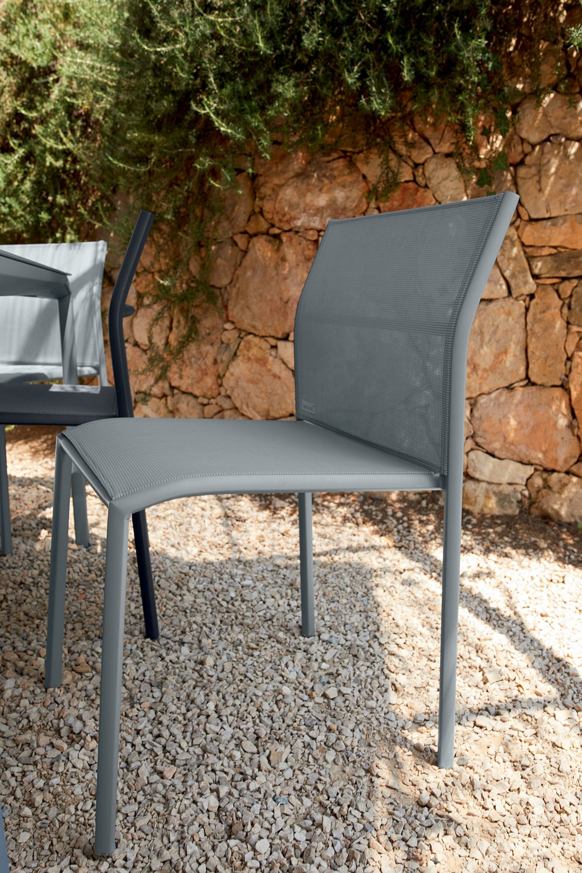 Cadiz Side Chair by Fermob, showing cadiz side chair in live shot.