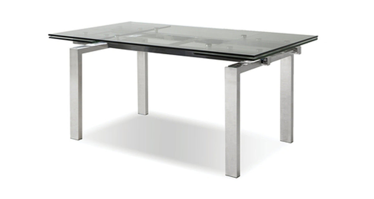 Cantro Extending Dining Table by Mobital, showing left angle view of cantro extending dining table.