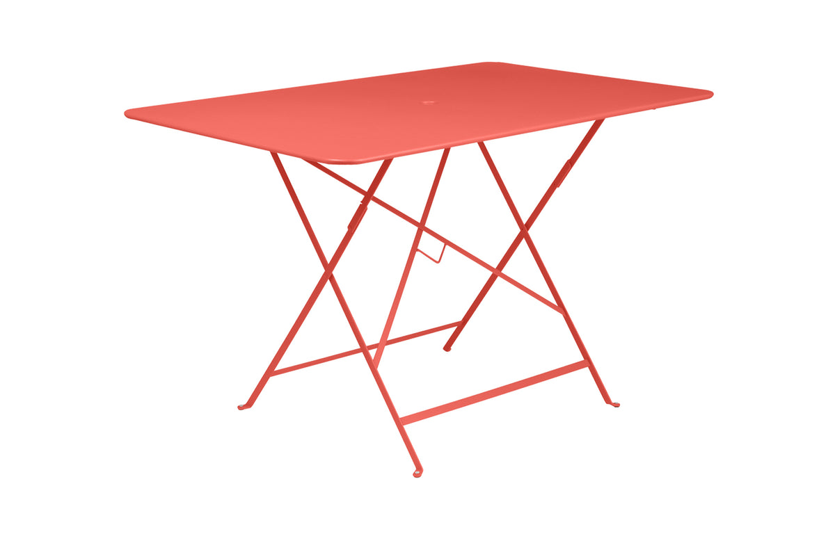 Bistro Table by Fermob - 46" Rectangular, Capucine (matte textured).
