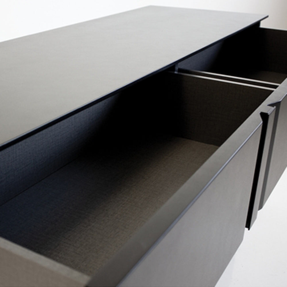 Carbon Double Dresser by Mobital, showing closeup view of carbon double dresser.