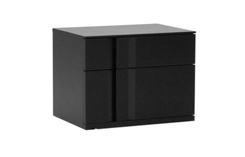 Carbon Night Table by Mobital - Black Textured, LSF. 
