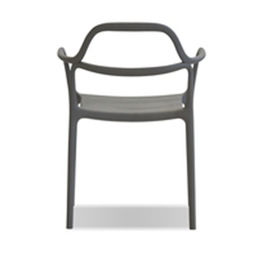 Chewie Stackable Armchair by Mobital, showing back view of chewie stackable armchair.