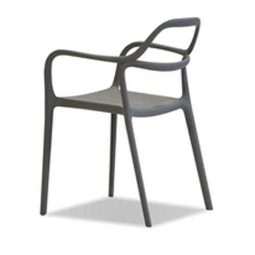 Chewie Stackable Armchair by Mobital, showing side view of chewie stackable armchair.