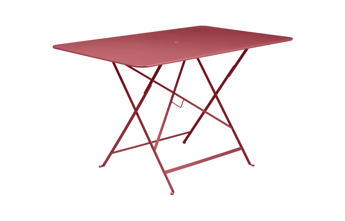Bistro Table by Fermob - 46" Rectangular, Chili (matte textured).