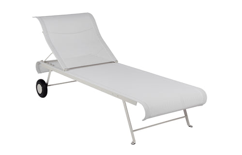 Dune Sunlounger by Fermob - Clay Grey.