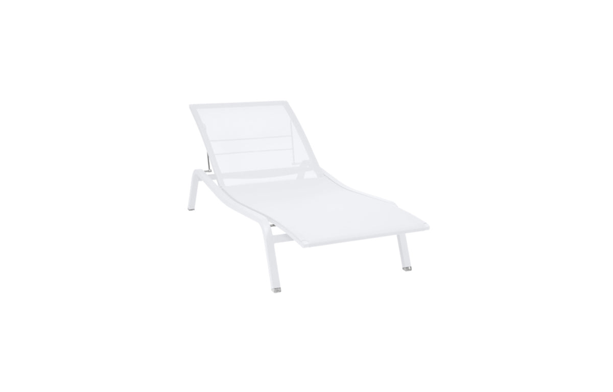 Alize Sunlounger by Fermob - Cotton White (matte textured).