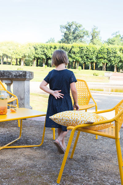Croisette Armchair (Set of 4) by Fermob, showing croisette armchair (set of 4) in live shot.
