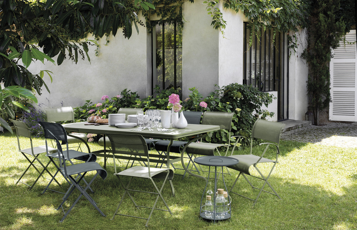 Dune Armchair by Fermob, showing dune armchair in live shot.
