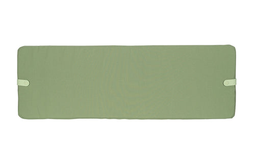 Color Mix Bench Outdoor Cushion by Fermob - Eucalyptus Green.