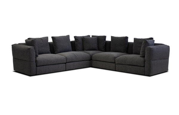 Flex Sectional Sofa by Mobital - Peppercorn Chenille.