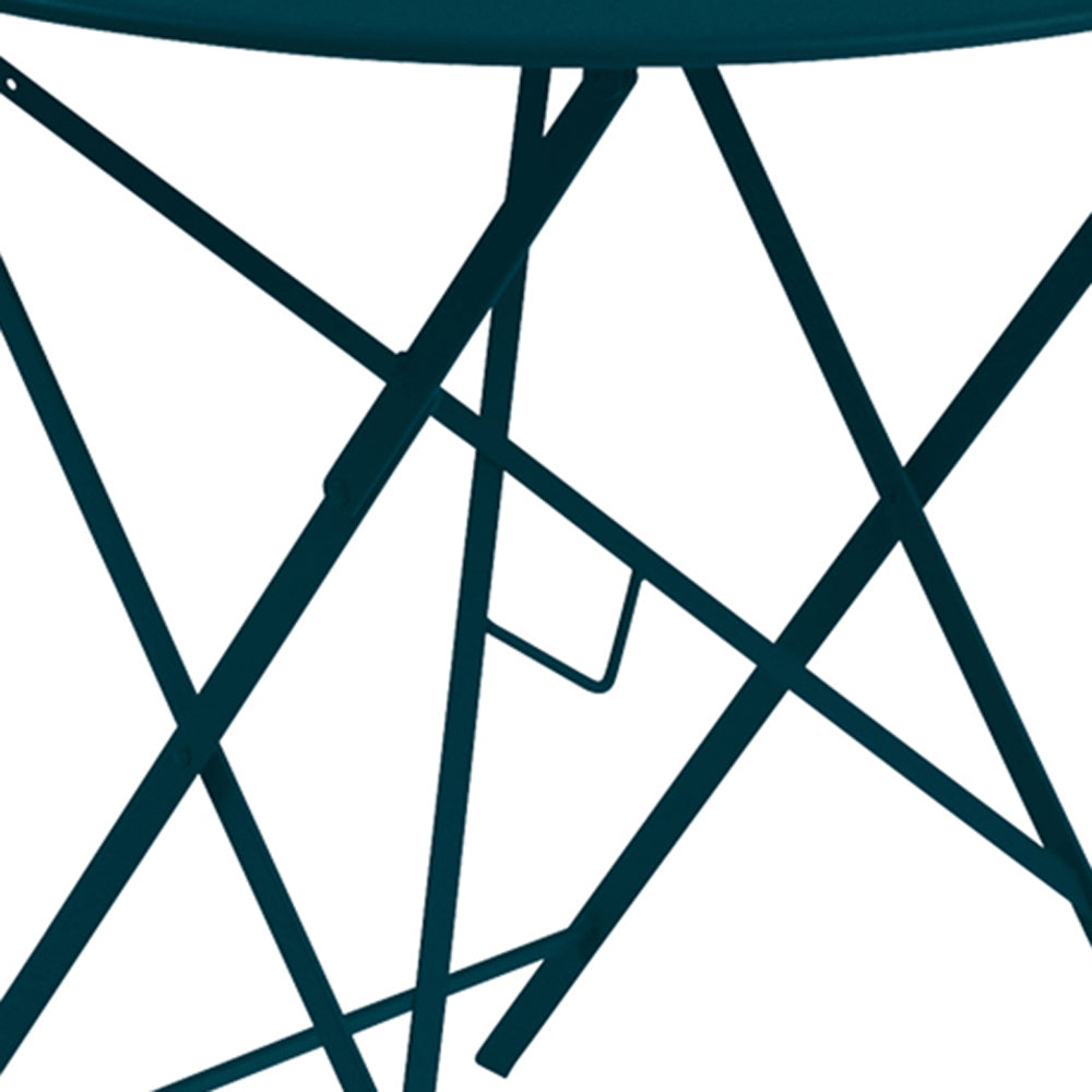 Floreal Perforated Round Tables by Fermob, showing closeup view of floreal perforated round tables.