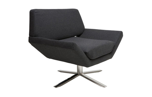 Sly Occasional Chair by Nuevo, showing right angle view of sly occasional chair.