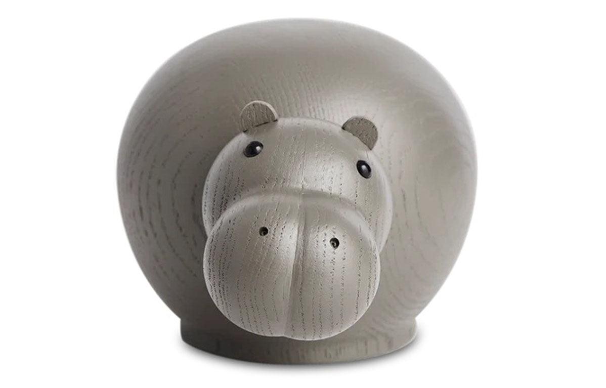 Hibo Hippopotamus by Woud - Taupe, Medium.