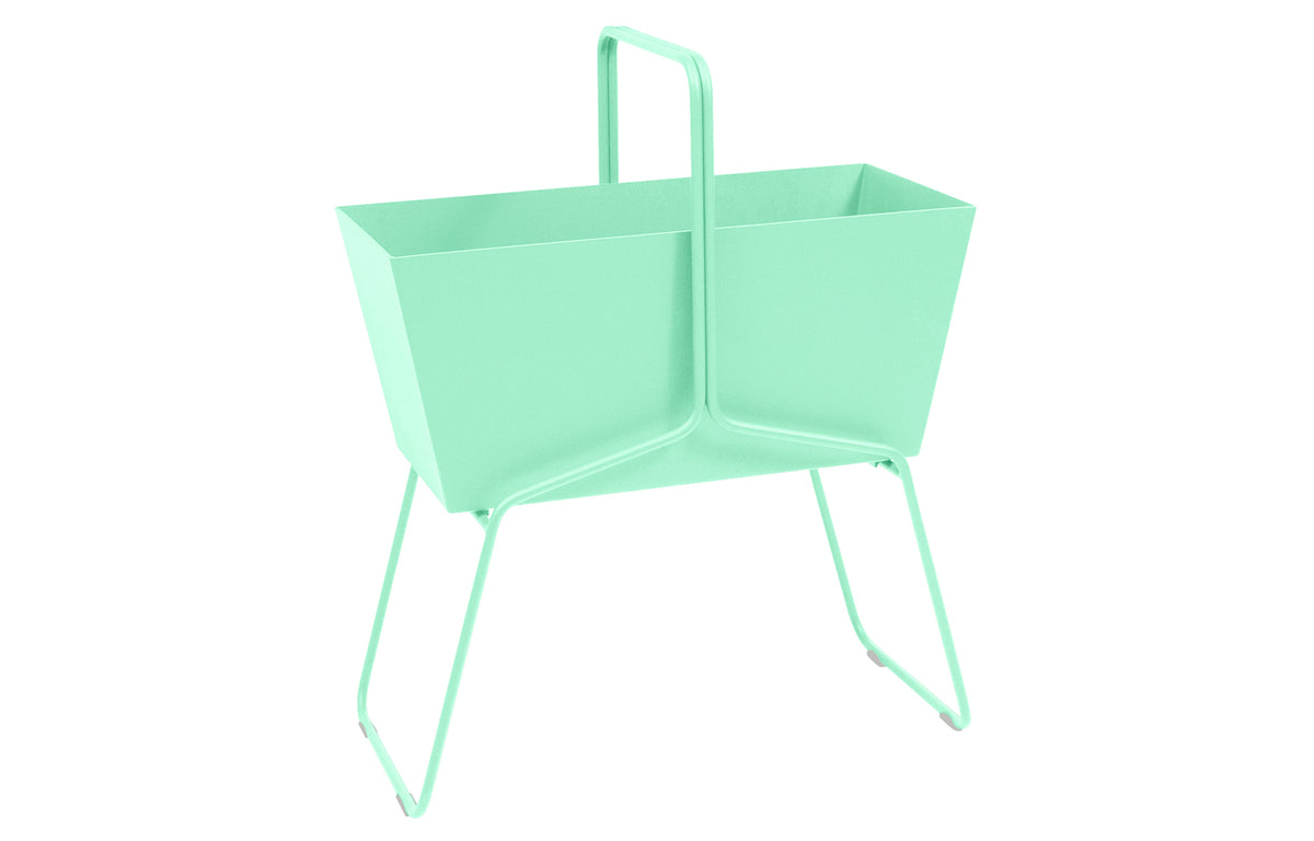 Basket Planter by Fermob - High, Opaline Green.