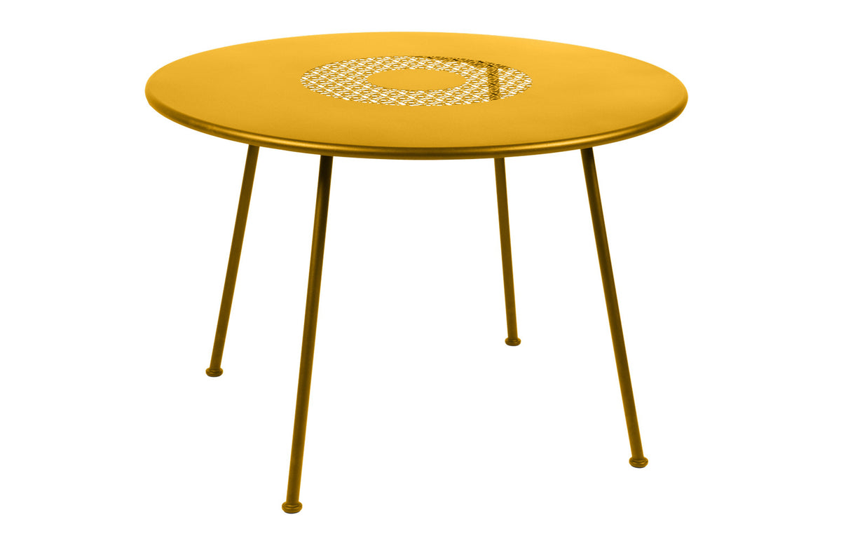Lorette Round Table by Fermob - Honey Textured.
