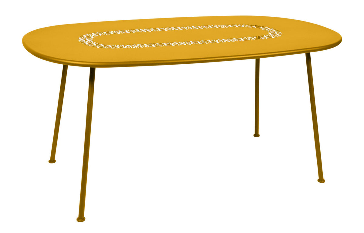 Lorette Oval Table by Fermob - Honey Textured.