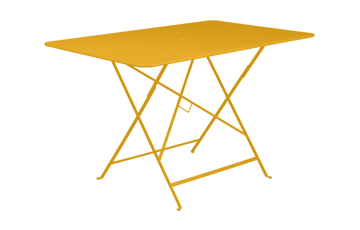 Bistro Table by Fermob - 46" Rectangular, Honey (smooth metal).