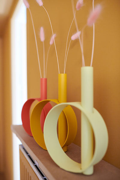 Ios Single Stem Vase by Fermob, showing ios single stem vase in live shot.