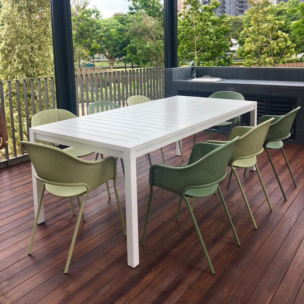 Kate Chair by Fermob, showing kate chair in live shot.