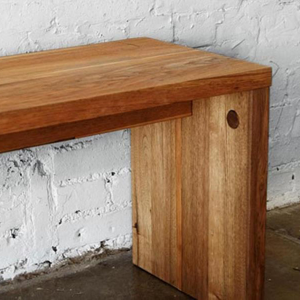 LAX Dining Bench by MASHstudios, closeup of the bench top.