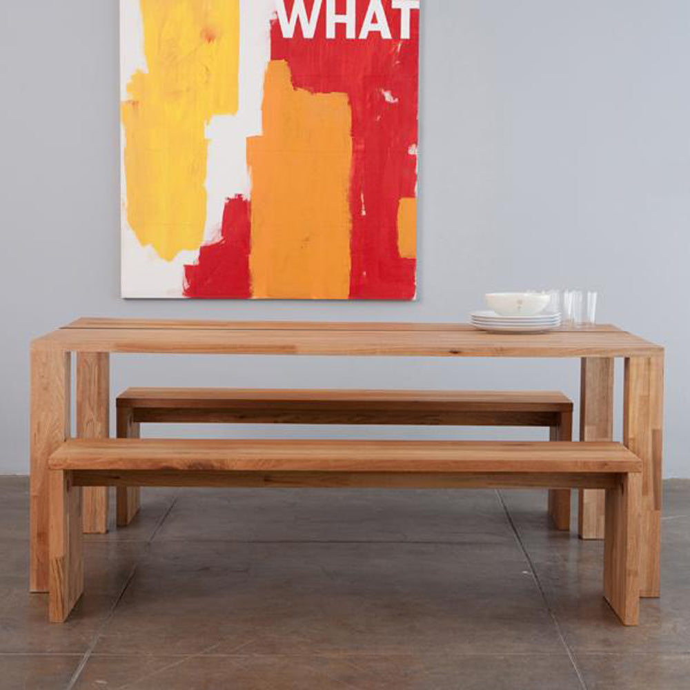 LAX Dining Bench by MASHstudios, solid english walnut and natural oil ﬁnish.