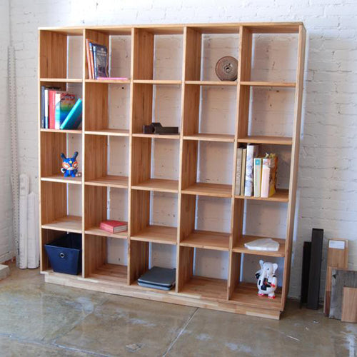 LAX 5x5 Bookcase by MASHstudios, live shoot of the bookcase.