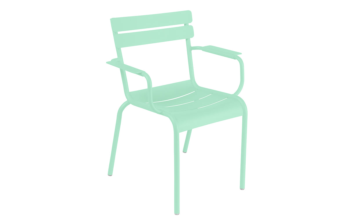 Luxembourg Arm Chair by Fermob - Opaline Green (matte textured).