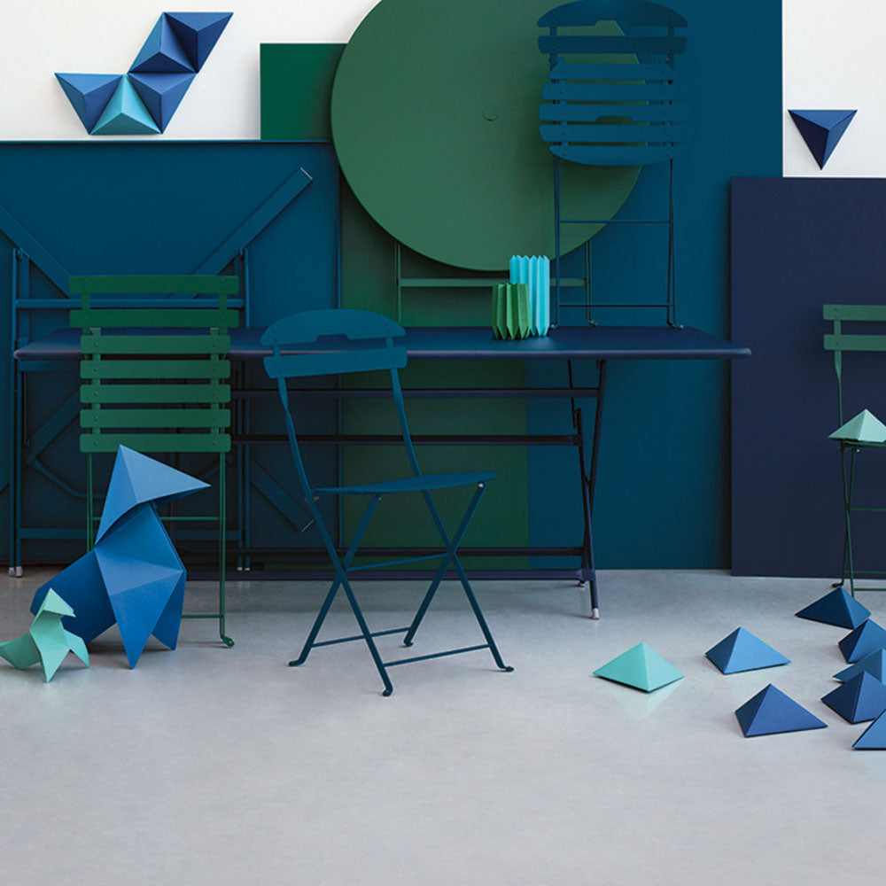 La Mome Chair by Fermob, showing la mome chair in live shot.