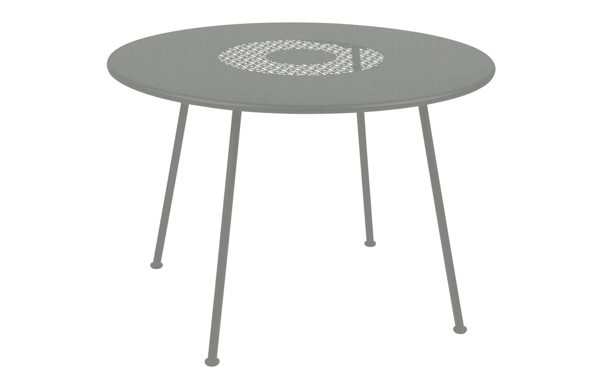 Lorette Round Table by Fermob - Lapilli Grey.