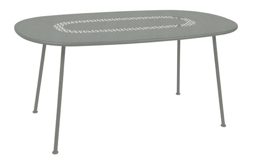 Lorette Oval Table by Fermob - Lapilli Grey.