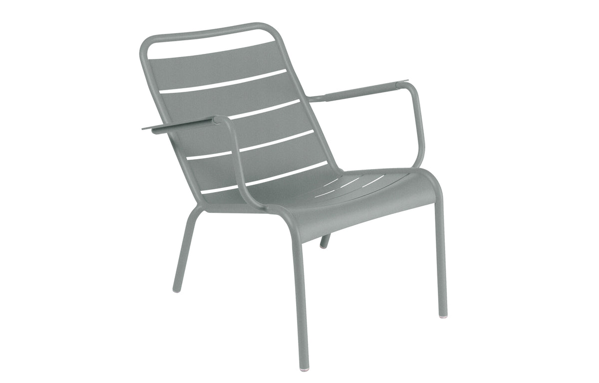 Luxembourg Low Armchair by Fermob - Lapilli Grey.