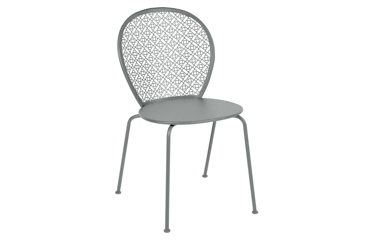 Lorette Side Chair by Fermob - Lapilli Grey.