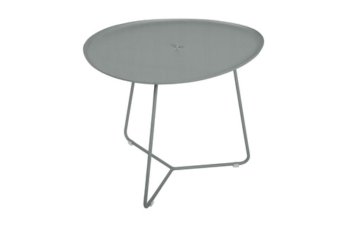 Cocotte Low Table with Removable Tray by Fermob - Lapilli Grey.