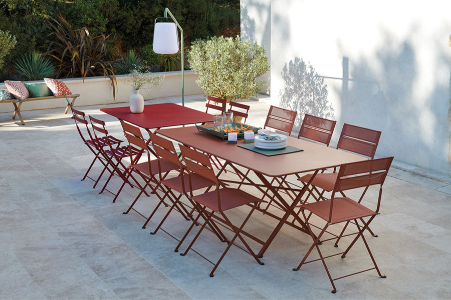 Latitude Side Chair by Fermob, showing latitude side chair in live shot.