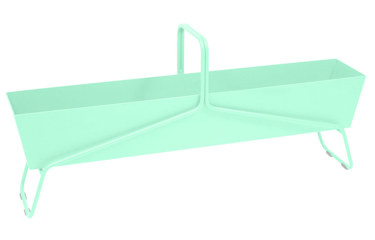 Basket Planter by Fermob - Long, Opaline Green.