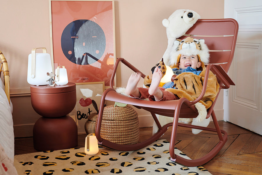 Luxembourg Rocking Chair by Fermob, showing rocking chair in live shot