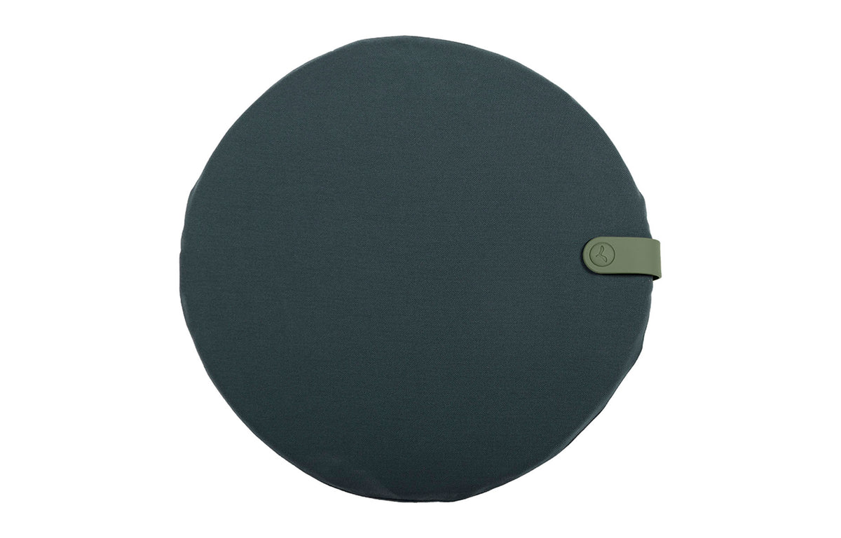 Color Mix Round Outdoor Cushion by Fermob - Night Blue.