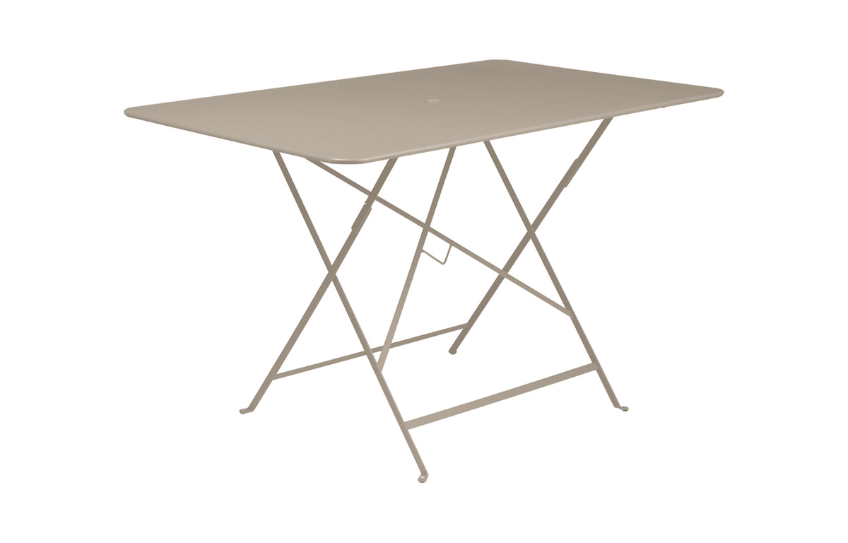 Bistro Table by Fermob - 46" Rectangular, Nutmeg (speckled matte textured).