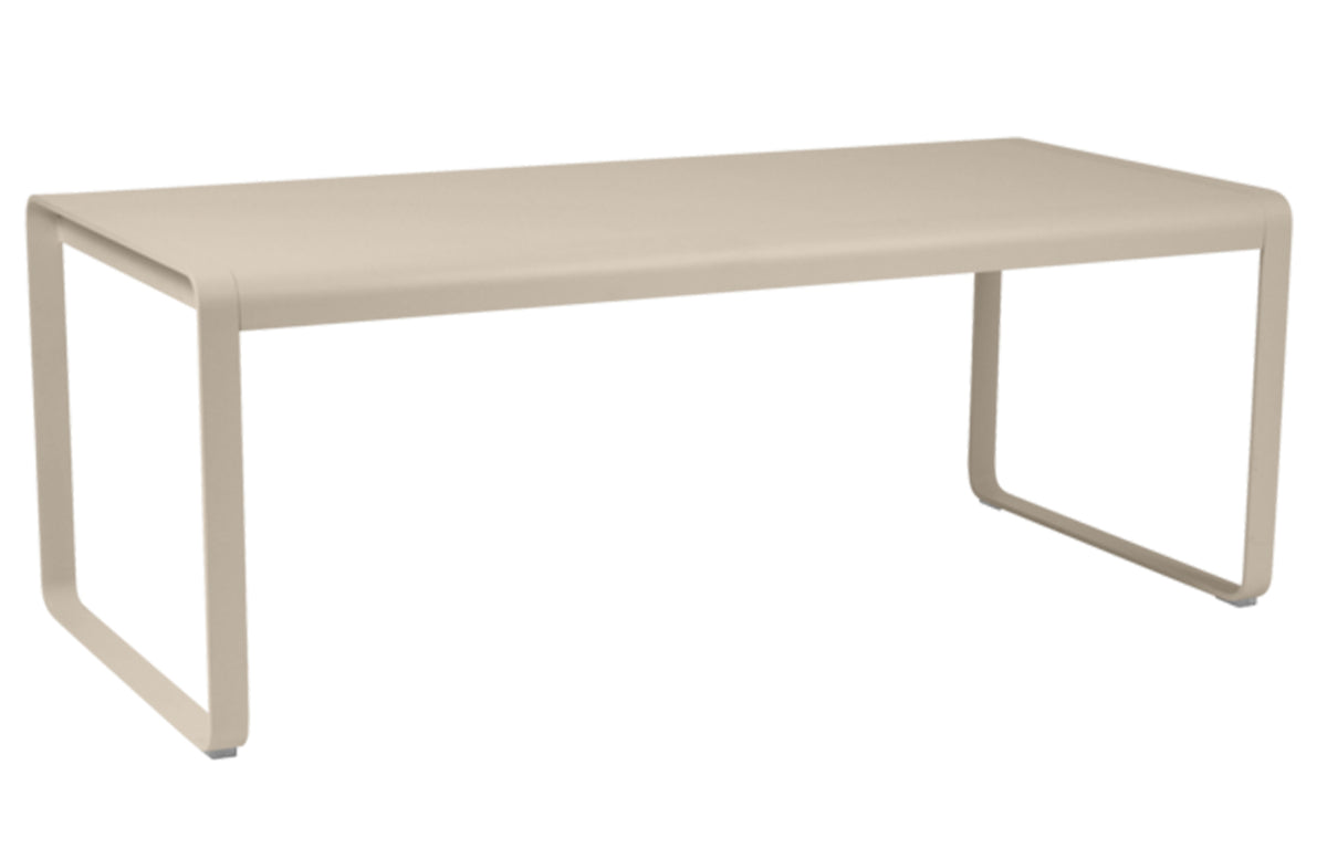 Bellevie Table by Fermob - 77", Nutmeg (speckled matte textured).