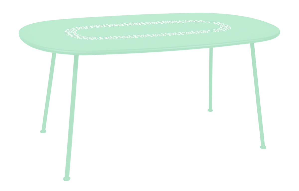 Lorette Oval Table by Fermob - Opaline Green.