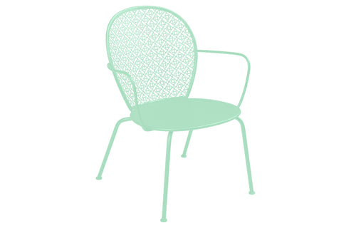Lorette Low Armchair by Fermob - Opaline Green.