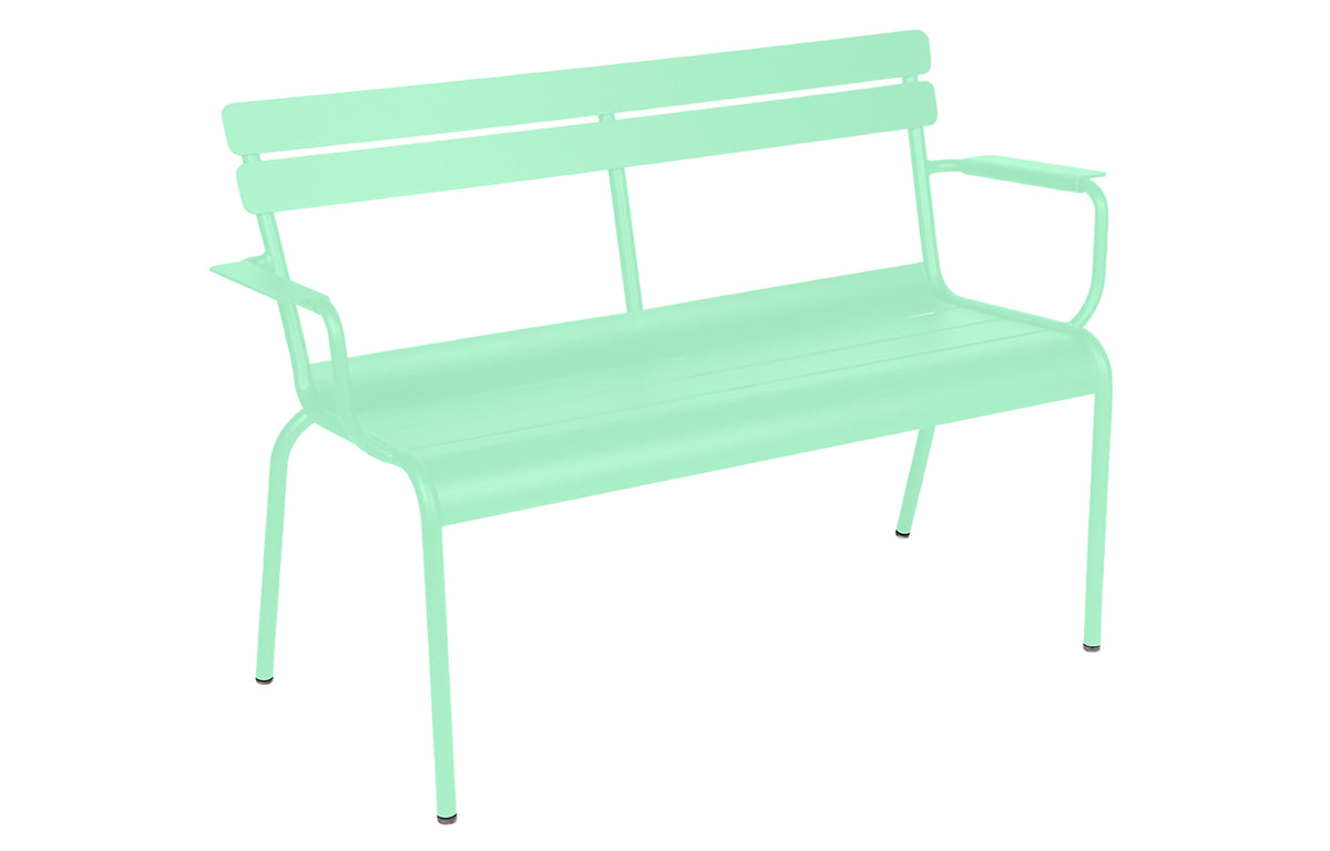 Luxembourg 2 Seat Garden Bench by Fermob - Opaline Green.