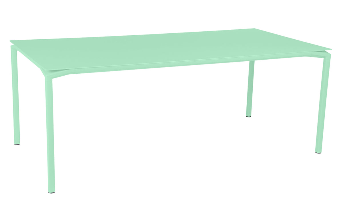 Calvi Dining Table by Fermob - Opaline Green (matte textured).