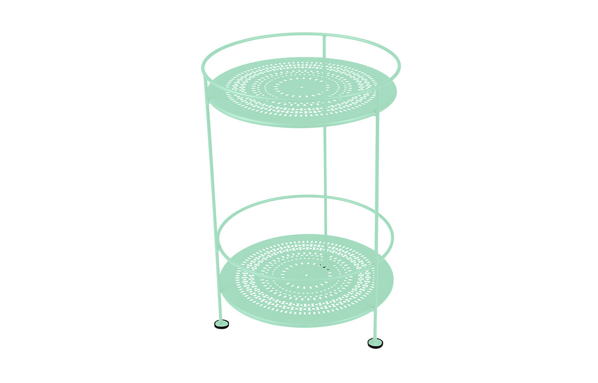 Guinguette Side Table by Fermob - Opaline Green (matte textured).