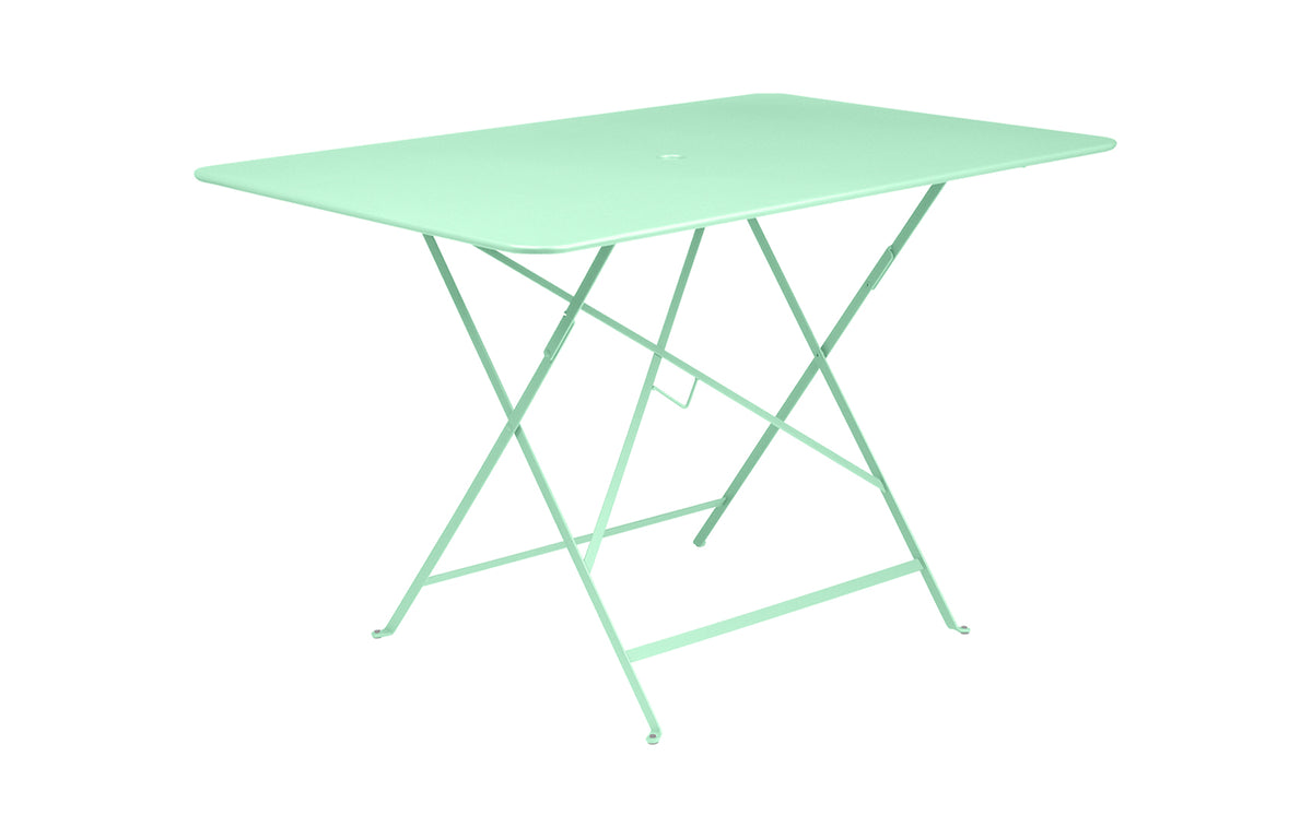 Bistro Table by Fermob - 46" Rectangular, Opaline Green (matte textured).