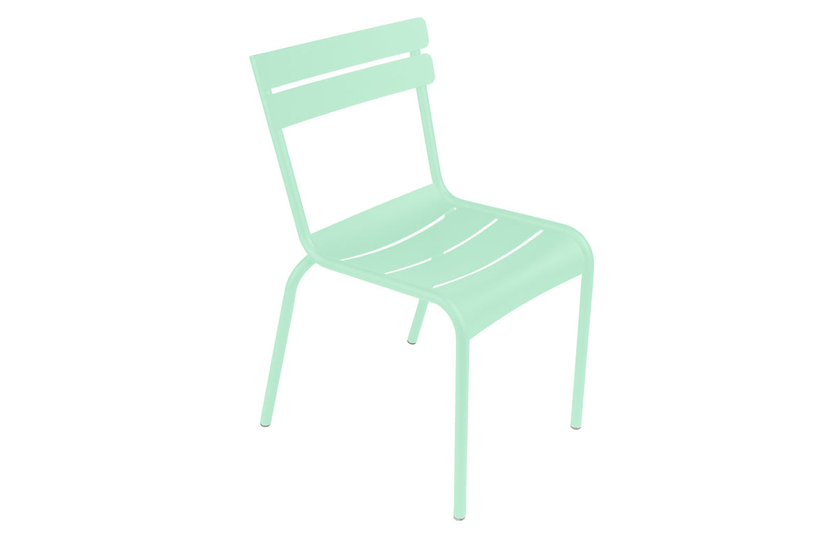 Luxembourg Stacking Side Chair by Fermob - Opaline Green (matte textured).